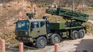 En la foto, camiones itlianos Iveco para lanzaderas e misiles