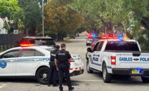 En la foto, una redada de la policía de Miami