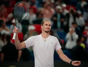 En la foto, El tenista alemán Alexander Zverev