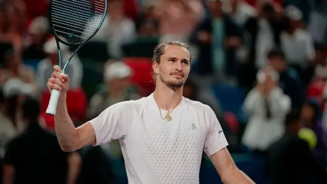 En la foto, El tenista alemán Alexander Zverev