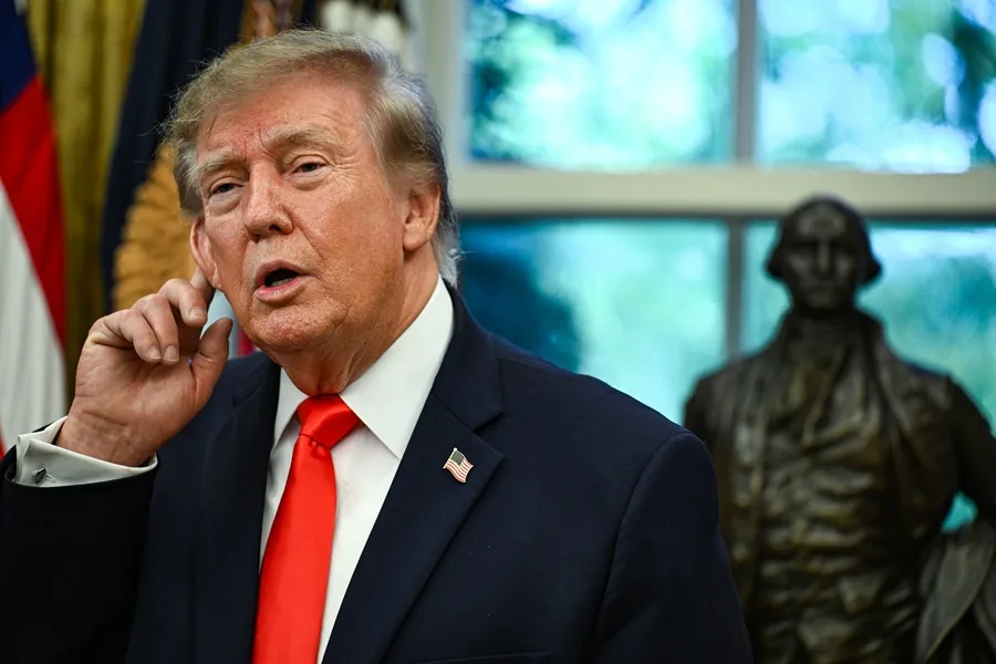 En la foto, el presidente de EEUU, Donald Trump