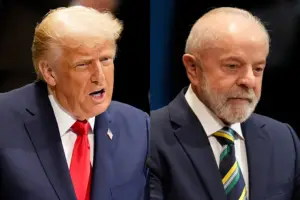 En la foto, Trump y Lula