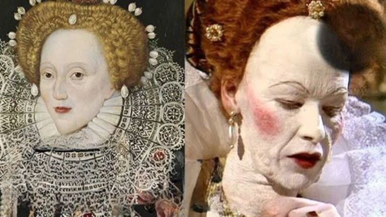 En la foto, la reina Isabel I