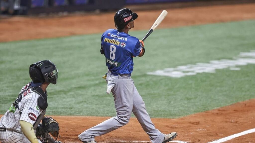En la foto, momentos del béisbol venezolano