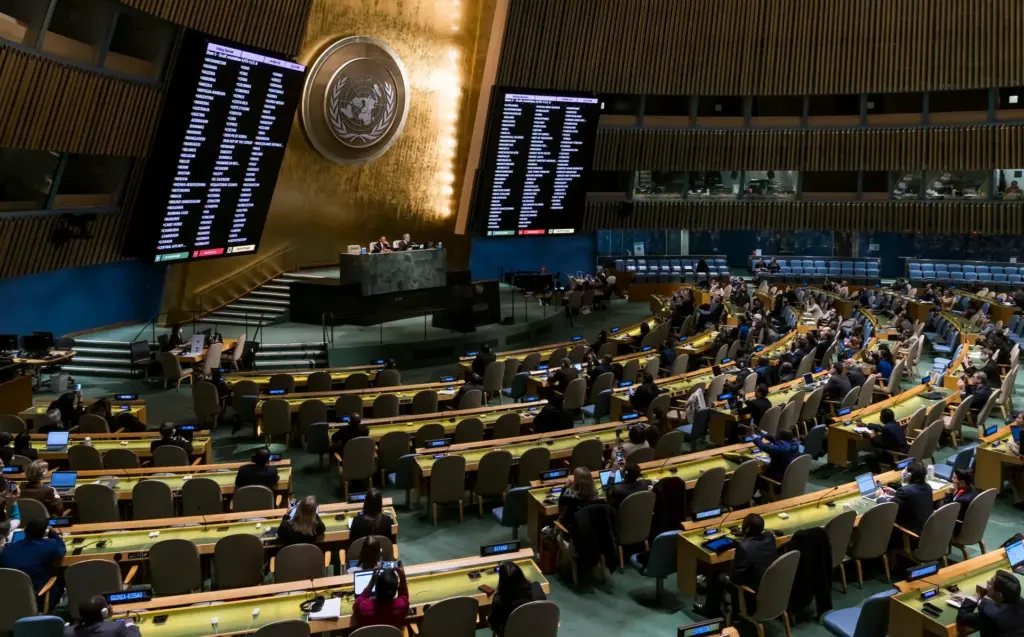ONU vota sobre el embargo a Cuba en medio de tensiones con EE.UU. 5 En la foto, una imagen de la Asamblea General