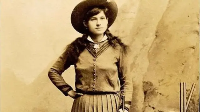 En la foto, Annie Oakley