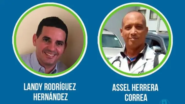 En la foto, los médicos cubanos abandonados en manos terroristas