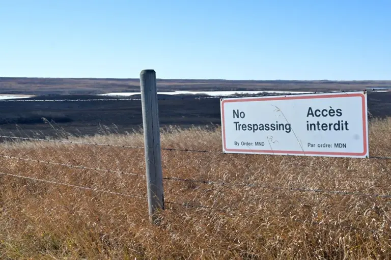 En la foto, Vista general del entorno de la Base de las Fuerzas Canadienses de Wainwright, en Alberta (Canadá)