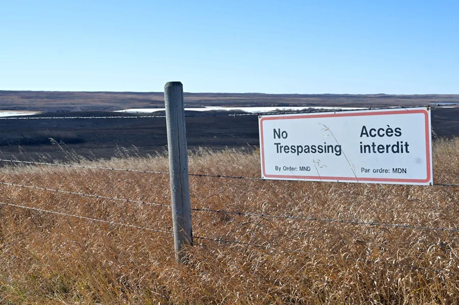 En la foto, Vista general del entorno de la Base de las Fuerzas Canadienses de Wainwright, en Alberta (Canadá)