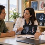 Paciente en consulta sobre amiloidosis hereditaria