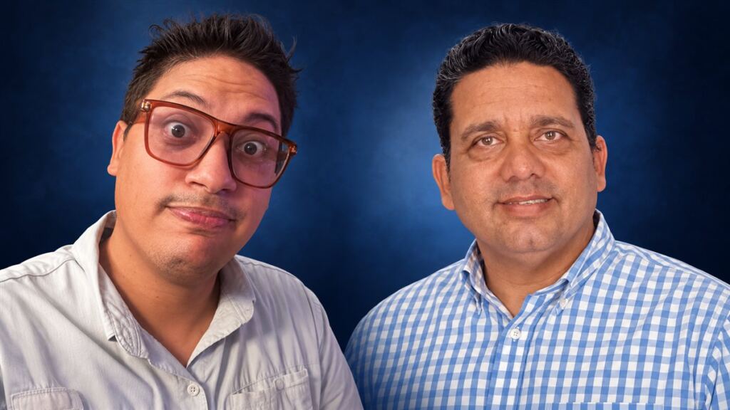 David Espinosa y el pastor Rolando Fidel Pérez, conocido como El Pregonero de Cristo