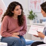 Consulta y calendario menstrual para ilustrar la endometriosis