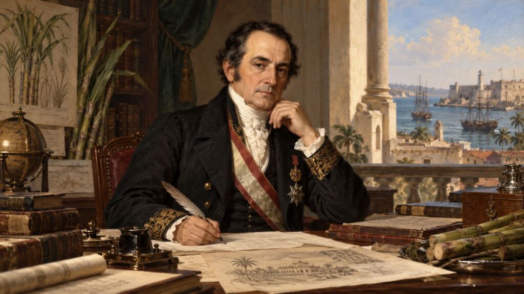Retrato histórico recreado de Francisco de Arango y Parreño, reformista cubano