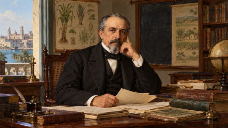 Retrato histórico recreado de José Silverio Jorrín, educador y reformista cubano