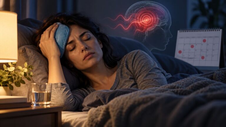 Persona descansando en un ambiente tranquilo para ilustrar la migraña