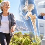 Inicio 58 Persona caminando y salud ósea para ilustrar la prevención y el tratamiento de la osteoporosis