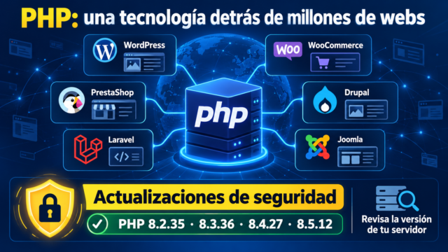 PHP detrás de WordPress, PrestaShop y otras plataformas web, con las versiones de seguridad corregidas